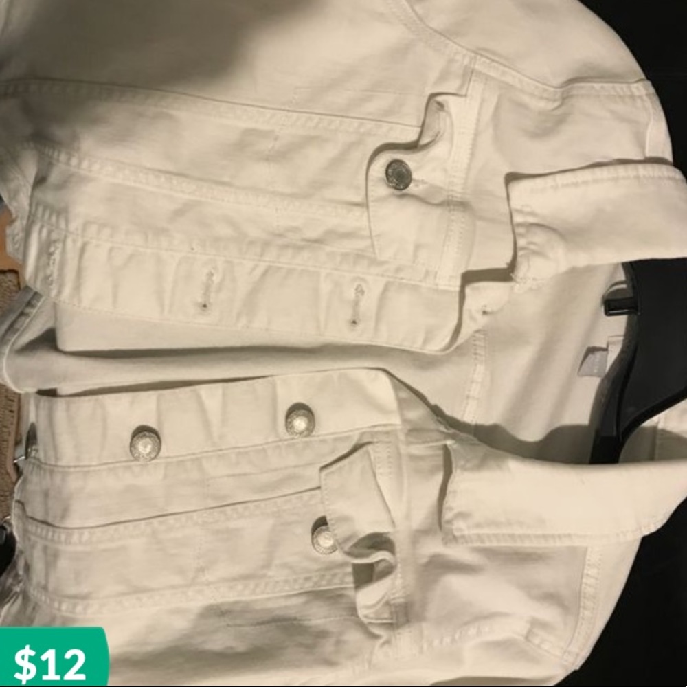 White denim jacket